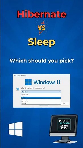 Sleep or Hibernate? Here’s What You Should Use #windows11