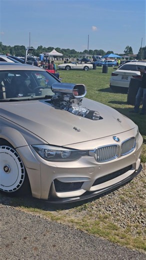 Awesome Blower Beamer at the ECS Tuning Enthusiasts track day at Nelson Ledges!#bmw #bmwmmotorsport