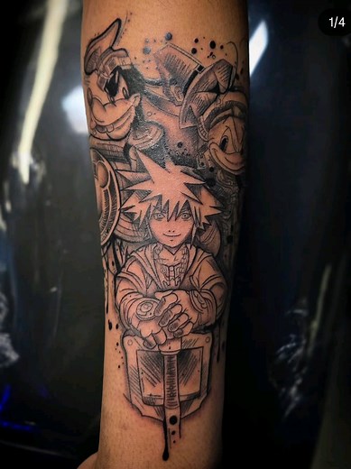 Creative Kingdom Hearts Tattoos for Fans