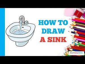How to Draw a Sink: Easy Step by Step Drawing Tutorial for Beginners