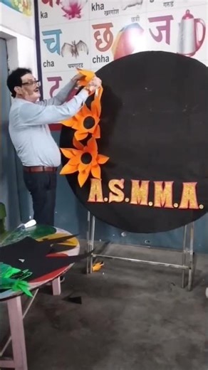 easy make welcome back board #beautiful board decoration #craft bala Master