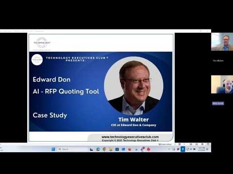 Case Study: AI RFP project - Tim Walter, CIO Edward Don & Company