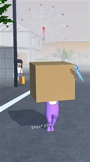 Mio dan misteri manusia kardus #shorts #sakuraschoolsimulator #viralvideo