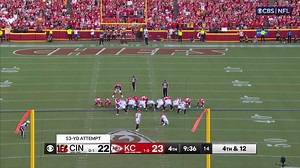 McPherson's 53-yard FG puts Bengals back on top vs. Chiefs in fourth quarter