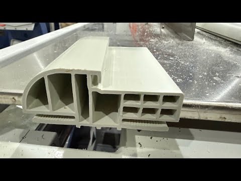 Wpc pvc door frame profile manufacturing process / pvc window door frame extrusion machine