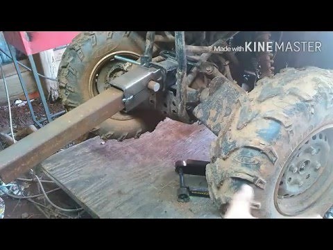 HOMEMADE ATV SNOW PLOW BUILD