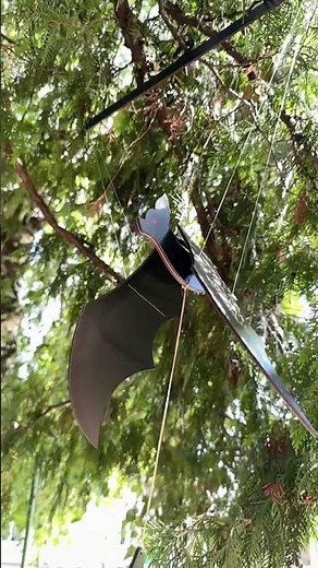 Flying Mobile Bird Laser Cut Design, DIY Wooden Flying Bat