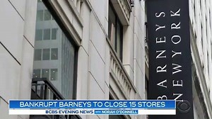 2.7K views · 24 reactions | Barneys New York said Tuesday that it's filing for bankruptcy and will close 15 locations. The high-end retailer is the latest retailer to seek bankruptcy protection and shutter stores amid a consumer shift to online shopping. https://cbsn.ws/2YFFb3t | CBS Evening News | Facebook