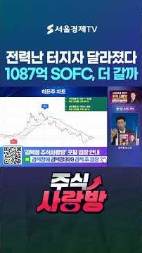 AI 전력난 터지자 주가가 달라졌다…독일 1087억 수출한 SOFC주, 더 갈까