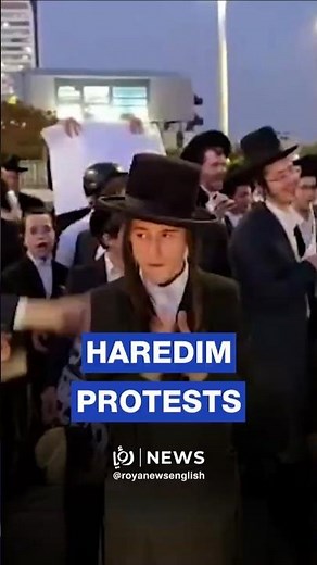 Haredi Jews continue protesting conscription in Tel Aviv