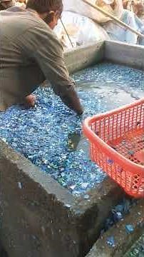 Plastic scrap washing