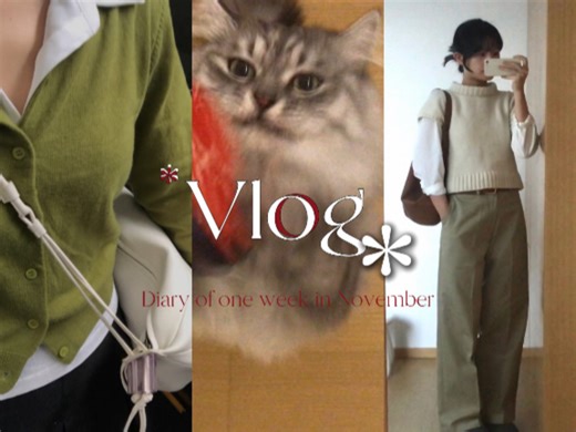 vlog.突然更新是因为拖到今天剪完了/每天都在期待降温/牛马含量99%/乐趣是每天的通勤换装/香菜鸡翅谁不爱