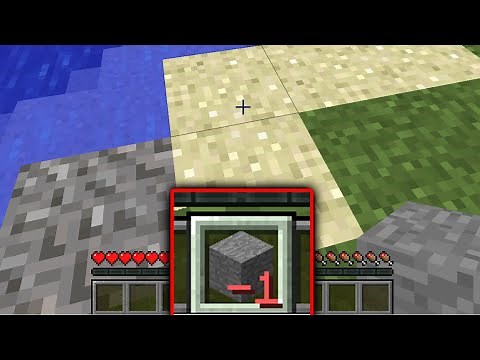 What happens if I place -1 block?