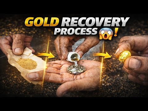 Gold Recovery Process: Mercury Amalgamation Turns Gold Dust Into Pure Gold 😱