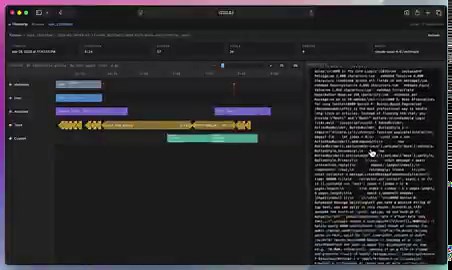 Built an agent trace viewer with a timeline UI. Works with @badlogicgames' pi logs.Table view for browsing sessions, then a single-log view that lays out prompts, thinking, replies, and tool calls on a timeline. My bot runs delegated background jobs, so it's handy for seeing what it's doing and how long things take.