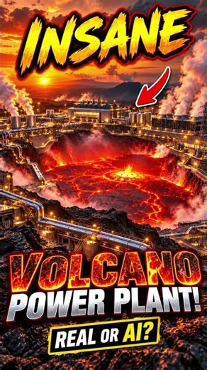 INSANE Geothermal Power Plant Built Beside an Active Volcano! 🌋😱 #engineering #architecture