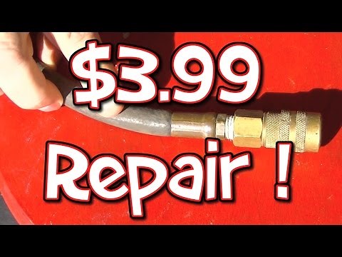 How To Repair An Air Line For Under $4 - Air Tool Hose Fix
