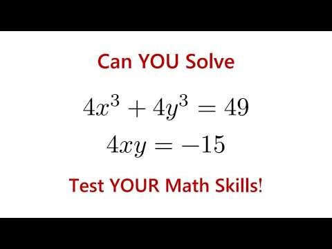 Can You Solve These Simultaneous Equations Without Getting Stuck?