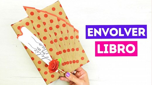 Si quieres regalar un libro, mira esta formad de envolverlo, ¡le encantará!