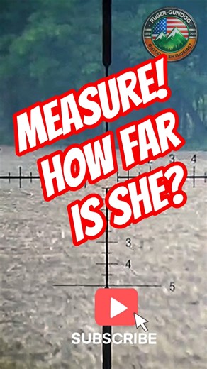 Can you range this deer using a MIL reticle? 👀🦌