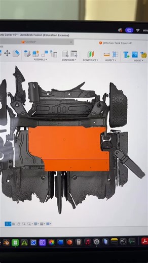 𝙄𝙣𝙛𝙖𝙢𝙤𝙪𝙨 𝘼𝙚𝙧𝙤 ™ on Instagram: "🔺GAS TANK SCRAPE PROTECTOR! This static Jetta is absolutely SLAMMED and the concerns about destroying the OEM gas tank are real. We stepped in and scanned, modelled, CNC’d, and installed a protector panel - constructed of high density polyethylene, this material is incredibly resistant to scrape and impact damage, creating the perfect solution, and allowing the owner to continue scraping worry-free 🤌 #jetta #slammed #static"