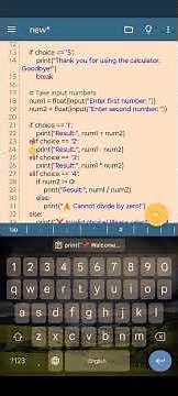 How to create menu driven programe in python #pythonprogramming #python