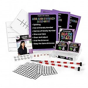 hand2mind Daily Math Fluency Kit for Kids (Grade 3+) - Find The Distance, Keep The Same Distance, and Splitting,