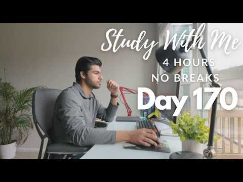 4 Hour Live Study With Me|Medical Student| No Breaks| Rain Sounds🌧️|Day 170