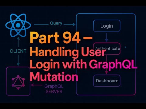 GraphQL with React in Malayalam - Part 94 - Handling User Login with GraphQL Mutation