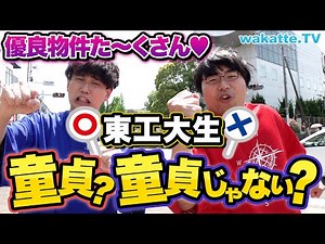【対決企画】東工大生、童貞？童貞じゃない？クイズ！実はモテてる？リアルが明らかに！【wakatte TV】#878
