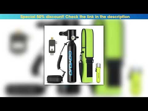 Review Mini Scuba Tank, 6-12 Minutes Diving Tank, Portable Lung Tank Kits with 3000 PSI Max Pressur