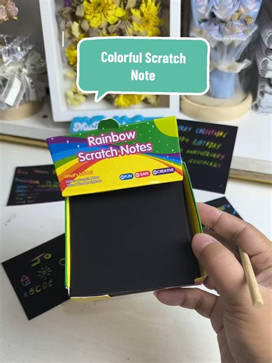 Create a Colorful Greetings Card with Rainbow Scratch Notes