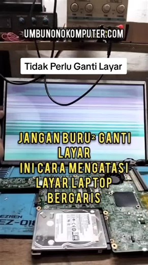 Service Laptop Toshiba Layar bergaris / Berkedip / Blank Putih. #servicelaptop #servicelaptopsumba #nttpride🏝🔥