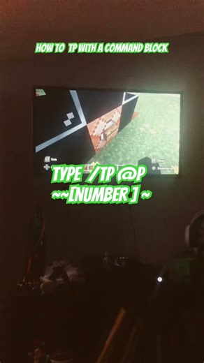 how tp with a command block