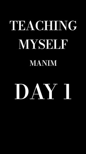 Learning Manim from Scratch: Day 1 💻#maths #manim #selfimprovement #dothingsyoudontwanttodo