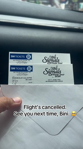 Bini concert Cebu cancelled — flight cancelled, see you next time