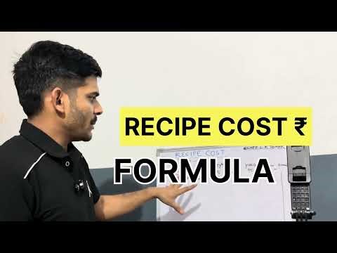 Recipe costing formula 