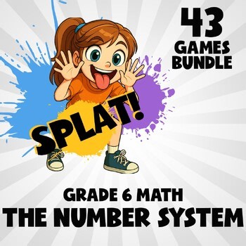 43 SPLAT Math Games - The Number System - Grade 6 No Prep Review