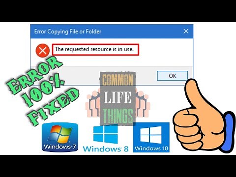 [ Fixed ! ] The Requested Resource Is In Use Windows 7 & 10 Easy & Quickly