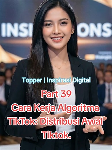 Part 39 | Cara Kerja Algoritma TikTok: Distribusi Awal Tiktok. Kenapa video TikTok kamu hanya dapat 100-200 view pertama? Rahasianya ada di distribusi awal! Saat video diupload, TikTok menampilkan video ke kelompok kecil dulu: gabungan followers non-followers acak. Ini disebut “tes awal”. Algoritma menilai apakah video kamu menarik atau tidak. Kalau performa bagus, maka video akan didorong ke lebih banyak orang. Kalau performa kurang maka video berhenti di tahap awal. Rahasia: kualitas 3-5 detik