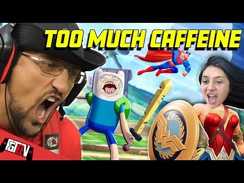 Multiversus Mom vs Dad! Superman's Caffeine Power Up! (FGTeeV)