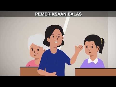 How to conduct examination in chief, cross examination and re examination of a witness [Malay]