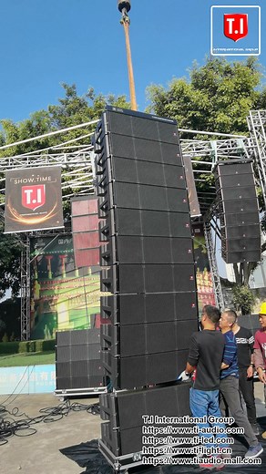 8.1K views · 435 reactions | Installation of T.I. International Group's large line array in progress | T.I Group | Facebook