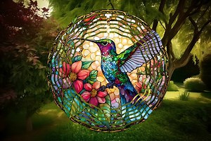 Hummingbird Wind Spinner, Garden Decoration, Outdoor Decoration - Etsy