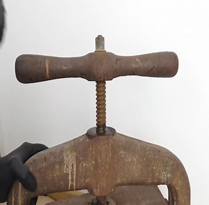 The Restoration of an Antique Deadlocked Book Press | Survival Restore