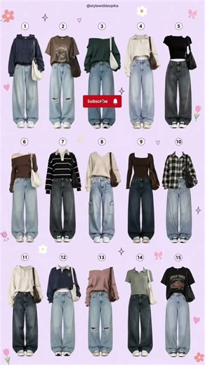 15 Cute Baggy Jeans Outfit Ideas for Women | Casual, Comfy & Pinterest Style ✨ #shorts #ytshorts