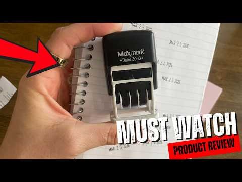 🖋️ Organize Paperwork FAST with This Self‑Inking Date Stamp!