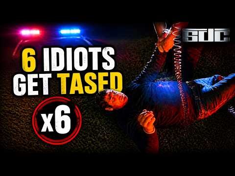 6 Idiots Fight Police… They All Get Tased