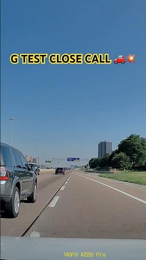 G TEST MERGING RAMP CLOSE CALL 😳#shorts