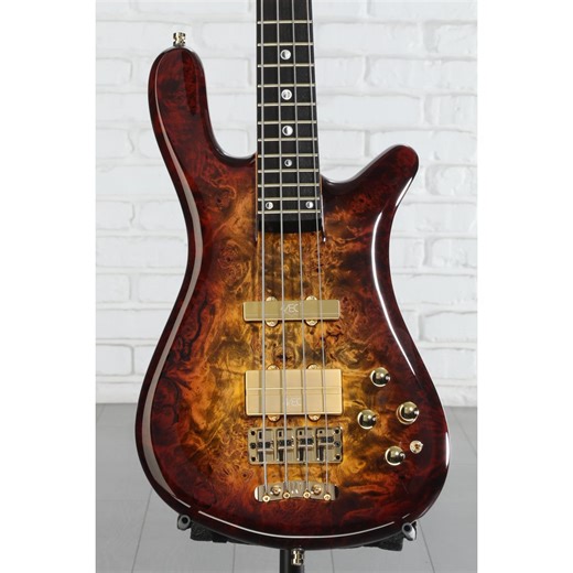 Warwick Masterbuilt Streamer Stage II Limited Edition 4-string Electric Bass Guitar - Honey Sunset Burst